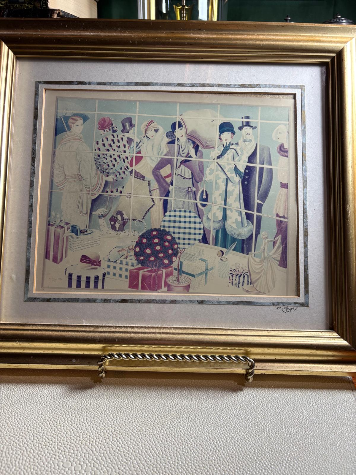 M. Glynn Art Deco Fashion Print