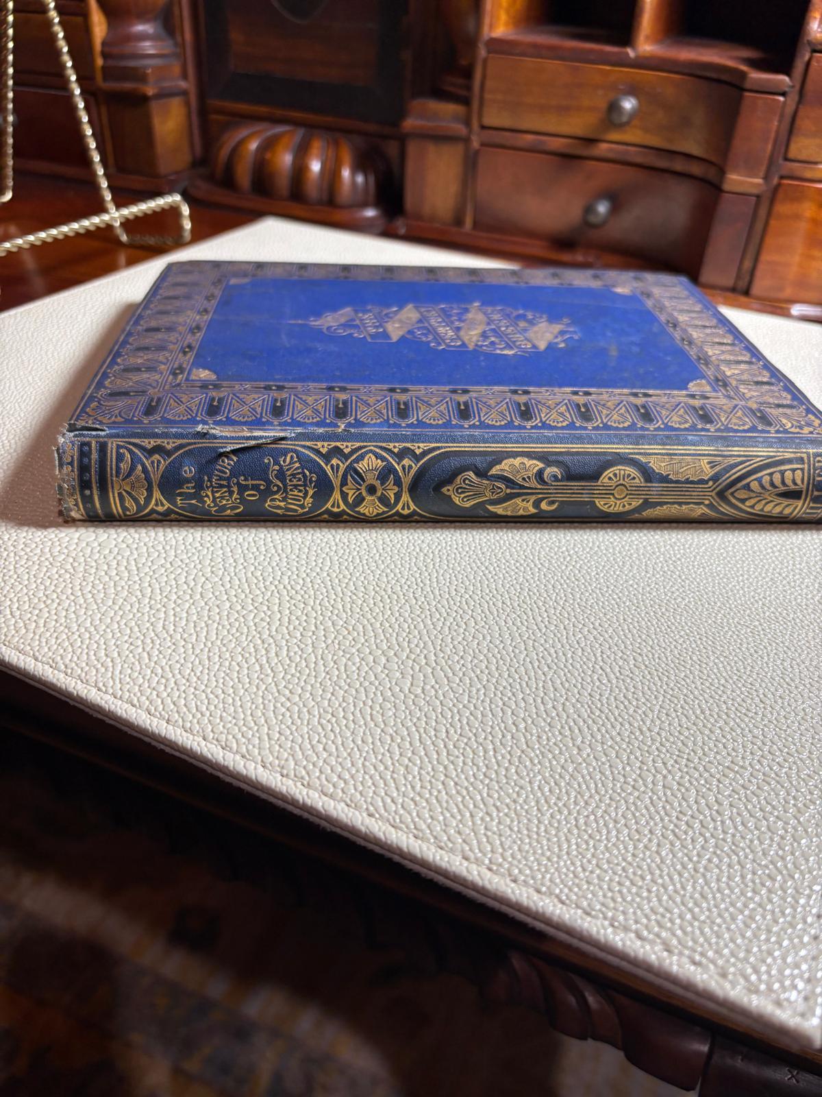 Antique Victorian Blue Cloth Book