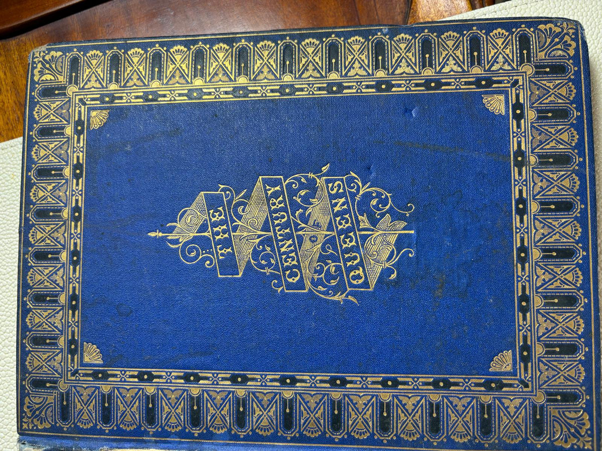 Antique Victorian Blue Cloth Book