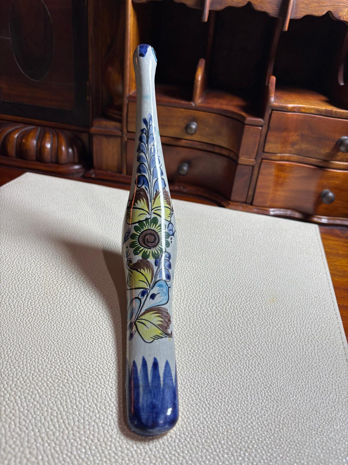 Tonala Mexican Pottery Bird Figurine