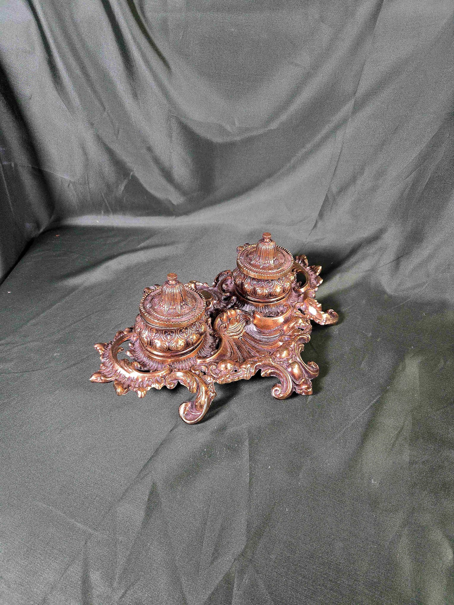 Damaged Double Inkwell