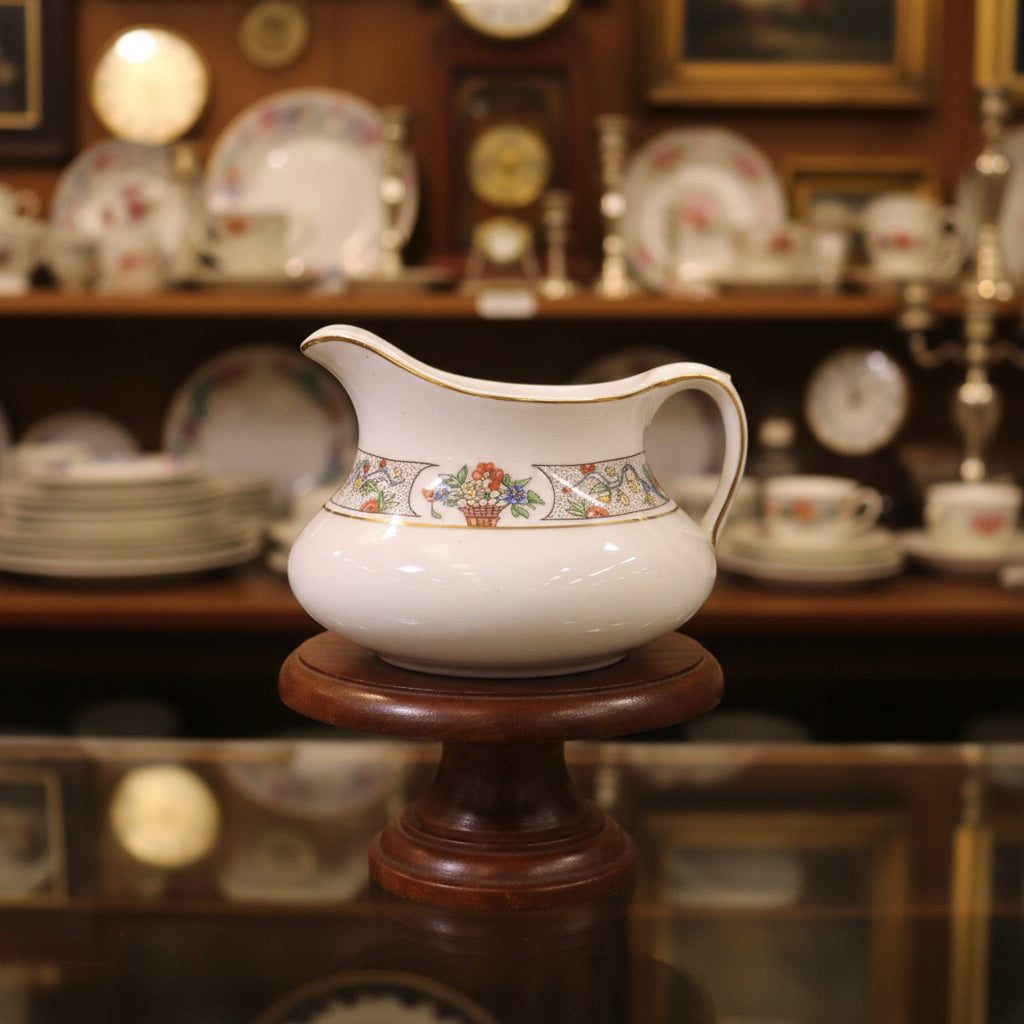 J & G Meakin Sugar Bowl & Creamer